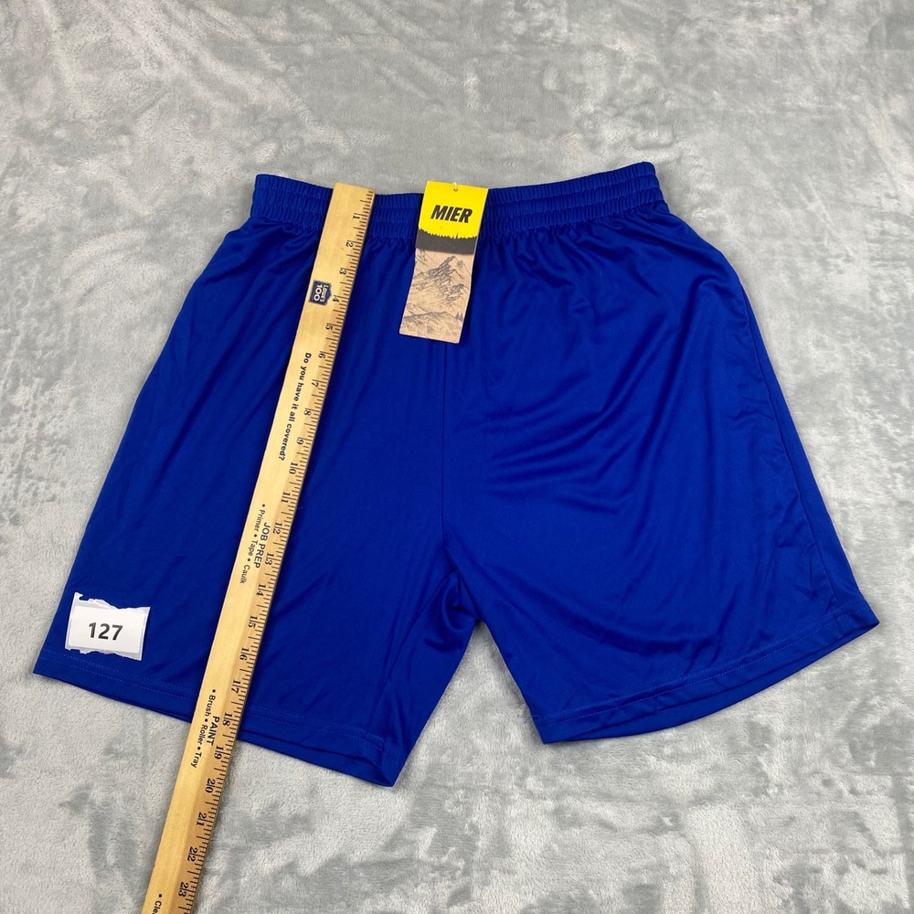 MIER Sports Series Gym Shorts Mens Royal Blue Mens Size L NWT NEW - Picture 6 of 6